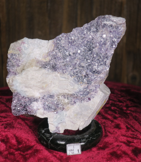 Lepidoliitti ja natrimaasälpä, anortiitti 287g 11x8x3cm