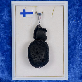 Riipus tektiitti kaksiosainen musta nroA