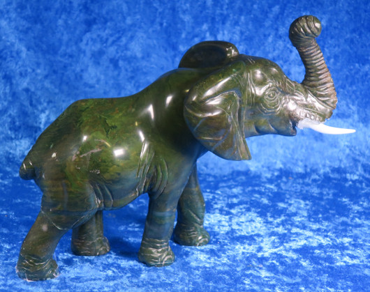 Kiviveistos Elefantti, verdiittinorsu 1700g Muvez9