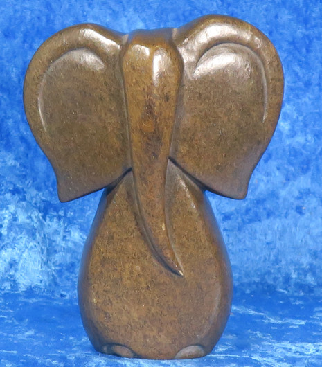Kiviveistos elefantti serpentiininorsu 800g patsas Muvez36