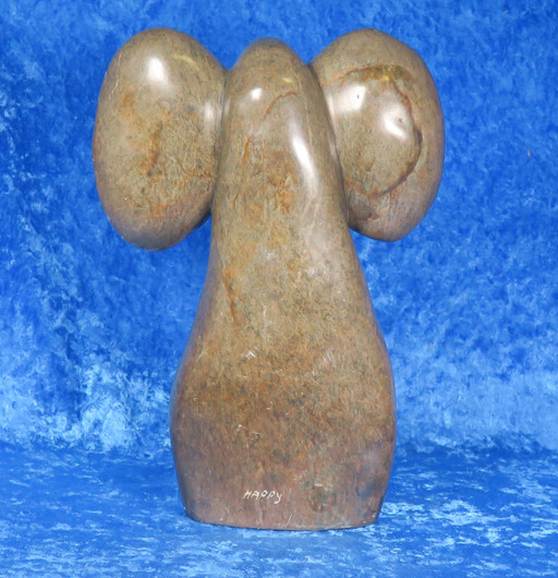 Kiviveistos elefantti 1,8kg serpentiini Muvez38