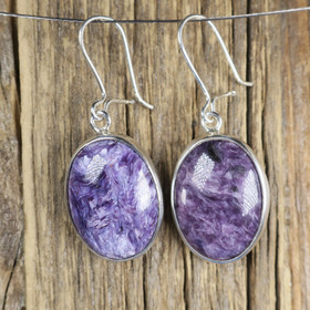 Hopeakorvakorut tsharoiitti ovaalit nro28 