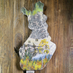 Seinäkello Suomikello ruskamaisema lapissa, revontulet P