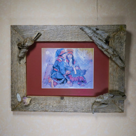 Taulu NUORIPARI 28x37cm kelopuukehys lasitettu. Ranttila