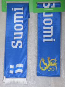 Kaulaliina Suomen leijona ja lippu huivi 16x140cm+hapsut