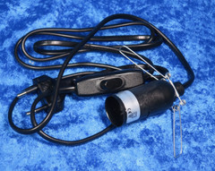 Lampun johto 168cm musta katkaisijalla esim. suolalamppuun