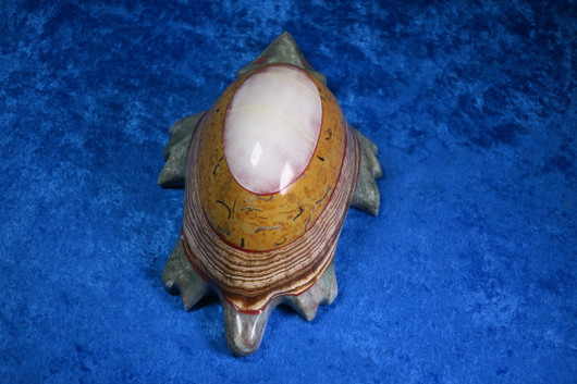 Kiviveistos kilpikonna marmori 1,14kg kivieläin. Marokko
