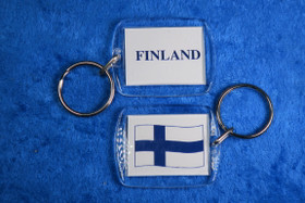 Avaimenperä Suomen lippu  Finland, pleksi