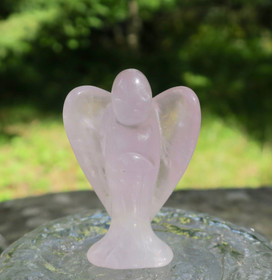 Ruusukvartsi enkeli 55mm nro1