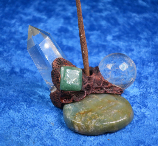 Suitsukepidin vuorikidepallo ja-kärki, sammalakaatti aventuriini 26s5