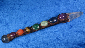 Chakrahoitosauva kaikille chakroille 190mm vuorikidekärki rubiini CPR6