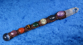 Chakrahoitosauva kaikille chakroille 193mm vuorikidekärki rubiini CPR8