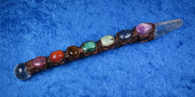 Chakrahoitosauva kaikille chakroille 190mm vuorikidekärki rubiini CPR7