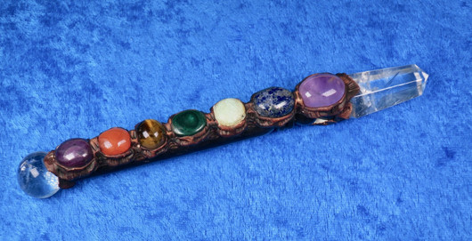 Chakrahoitosauva kaikille chakroille 160mm vuorikidekärki rubiini CPR9