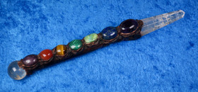 Chakrahoitosauva kaikille chakroille 170mm vuorikidekärki rubiini CPR5