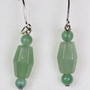 Korvakorut vihreä aventuriini kulmikas pitkä