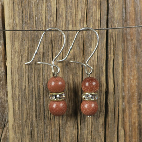 Korvakorut aventuriini kultavirta zirkonikoristein