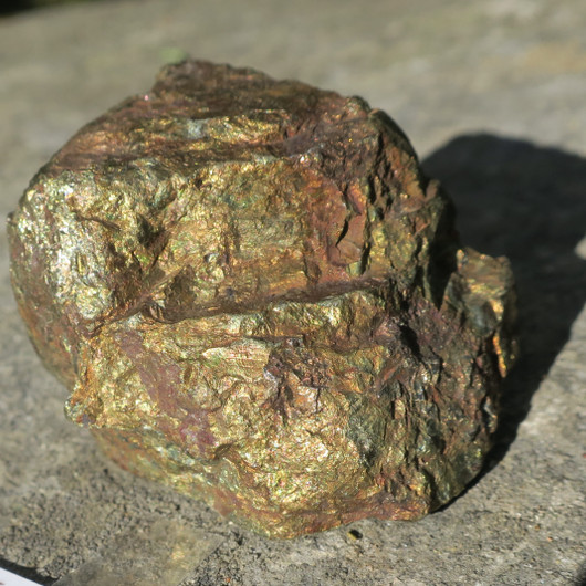 Kalkopyriitti raakapala 194g, 60x45x30mm