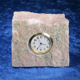 Pöytäkello marmori punavihreä lohkopala D
