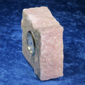 Pöytäkello marmori punavihreä lohkopala D