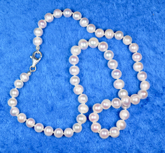 Helmet helmihelmet 45cm, lukko 925-hopea