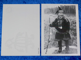 Postikortti Jouni Aikio eli Kaapin Jouni, mustavalkoinen