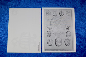 Postikortti shamaanirumpuja Museoviraston kokoelmasta, mustavalkoinen