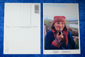 Postikortti Saamelaiset vanha nainen