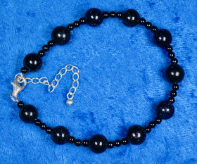 Rannekoru aventuriini kimalteleva tummansininen tähtikivi 18-25cm