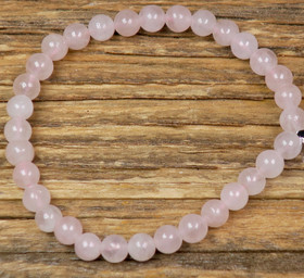 Rannekoru Ruusukvartsi 4mm lasten koko -kids