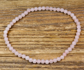 Rannekoru XL-koko nilkkakoru ruusukvartsi 4mm