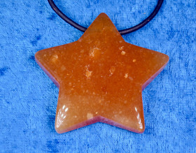 Riipus aventuriini oranssi porattu 47mm  tähti 