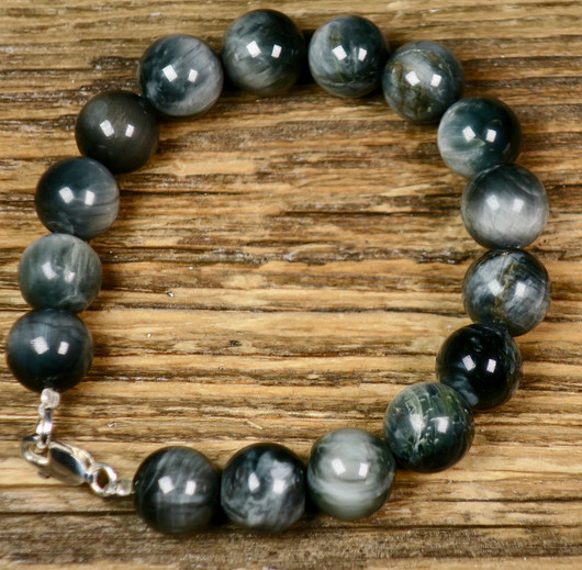 Rannekoru kissansilmä-kvartsi harmaa 10mm 