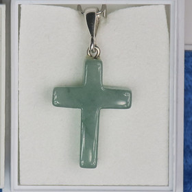 Riipus vihreä aventuriiniristi 20mm