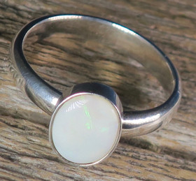 Hopeasormus jalo-opaali 17mm nro2