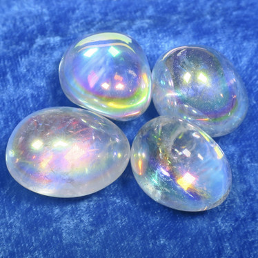 Rainbow enkeli aura vuorikide rumpuhiottu 15-20g