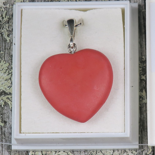 Riipus kalkkikivi 20mm punainen sydän