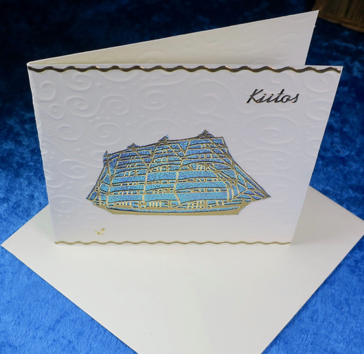 Postikortti KIITOS, purjelaiva. nro kiit1