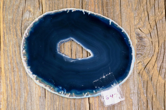 Akaattilevy sininen 78x98mm nro S47