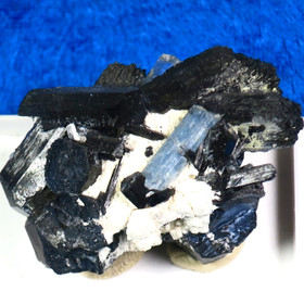 Akvamariini ja musta turmaliini kidesykerö 44g ak13 Namibia