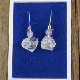 Korvakorut raaka vuorikide ja 4mm ametisti VUR2