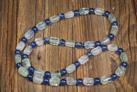 Helmet fluoriitti ja kvartsi sinivihreä 62cm