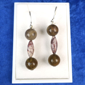 Korvakorut kivettynyt puu ja jaspis. 8r8