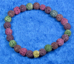 Rannekoru vulkaniitti laavakivi hohkakivi violetti ja vihreä ETNA3