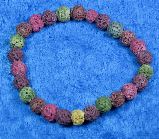 Rannekoru vulkaniitti laavakivi hohkakivi violetti ja vihreä ETNA3