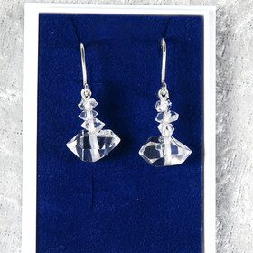 Korvakorut Herkimer kaksikärkinen vuorikide 4x