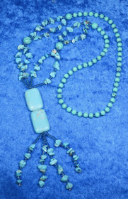 Helmet turkoosi, pitkät helmet ilman lukkoa, palat ja helmitupsu