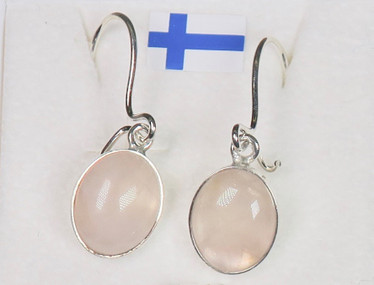 Hopeakorvakorut ruusukavartsi ovaali 8x10mm