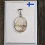Hopeariipus rutiilikvartsi 15x20mm ovaali 28XT
