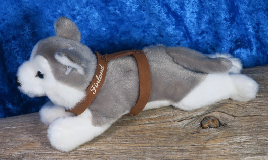 Magneetti-pehmolelu husky valjaissa Finland 17cm